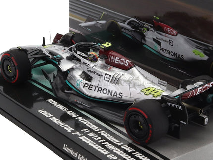 MERCEDES GP | F1 W13E TEAM MERCEDES-AMG PETRONAS F1 N 44 2nd HUNGARIAN GP 2022 LEWIS HAMILTON | SILVER GREEN