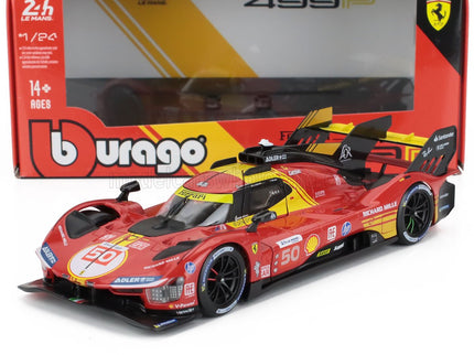 FERRARI | 499P 3.0L TURBO V6 TEAM FERRARI AF CORSE N 50 WINNER 24h LE MANS 2024 ANTONIO FUOCO - MIGUEL MOLINA - NICKLAS NIELSEN | RED