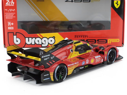 FERRARI | 499P 3.0L TURBO V6 TEAM FERRARI AF CORSE N 50 WINNER 24h LE MANS 2024 ANTONIO FUOCO - MIGUEL MOLINA - NICKLAS NIELSEN | RED