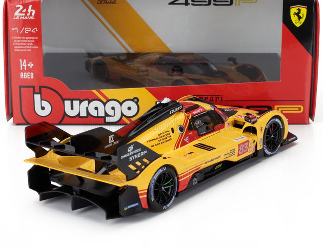 FERRARI | 499P 3.0L TURBO V6 TEAM AF CORSE N  83 24h LE MANS 2024 ROBERT KUBICA - ROBERT SHWARTZMAN - YIFEI YE | YELLOW RED