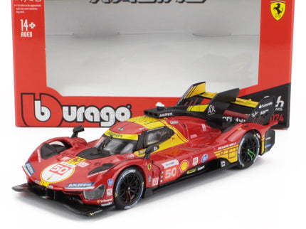 FERRARI | 499P 3.0L TURBO V6 TEAM FERRARI AF CORSE N 50 WINNER 24h LE MANS 2024 ANTONIO FUOCO - MIGUEL MOLINA - NICKLAS NIELSEN | RED