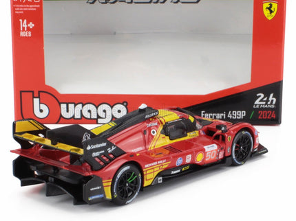 FERRARI | 499P 3.0L TURBO V6 TEAM FERRARI AF CORSE N 50 WINNER 24h LE MANS 2024 ANTONIO FUOCO - MIGUEL MOLINA - NICKLAS NIELSEN | RED