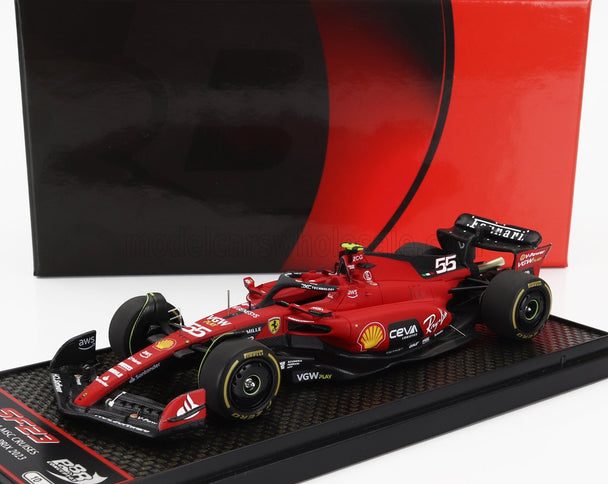 FERRARI | F1  SF-23 TEAM SCUDERIA FERRARI N 55 BELGIUM GP 2023 CARLOS SAINZ | RED BLACK