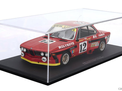 BMW 3.0 Csl Team Luigi Racing N°12 Víťaz 24h Spa 1974 Alain Peltier - Pierre Dieudonne - Jean Xhenceval 1:18 Spark Model červená