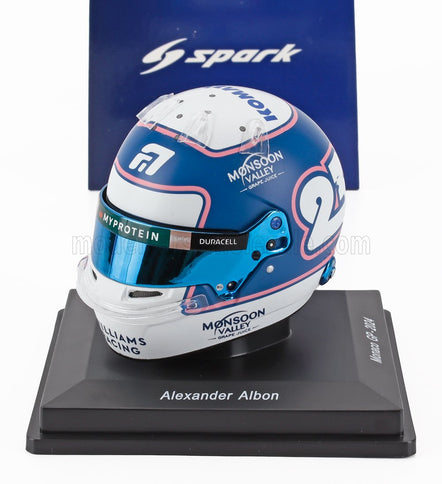 BELL HELMET | CASCO HELMET F1 ALEXANDER ALBON TEAM WILLIAM RACING N 23 MONACO GP 2024 | BLUE WHITE