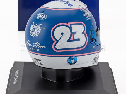 BELL HELMET | CASCO HELMET F1 ALEXANDER ALBON TEAM WILLIAM RACING N 23 MONACO GP 2024 | BLUE WHITE