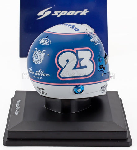 BELL HELMET | CASCO HELMET F1 ALEXANDER ALBON TEAM WILLIAM RACING N 23 MONACO GP 2024 | BLUE WHITE