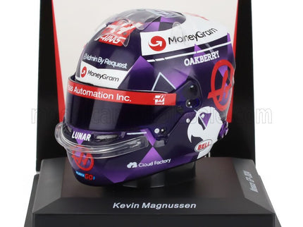 BELL HELMET | CASCO HELMET F1 KEVIN MAGNUSSEN TEAM HAAS N 20 MONACO GP 2024 | BLUE VIOLET