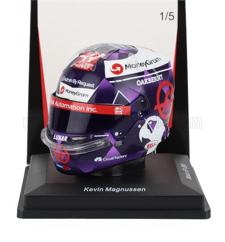 BELL HELMET | CASCO HELMET F1 KEVIN MAGNUSSEN TEAM HAAS N 20 MONACO GP 2024 | BLUE VIOLET