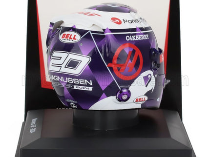 BELL HELMET | CASCO HELMET F1 KEVIN MAGNUSSEN TEAM HAAS N 20 MONACO GP 2024 | BLUE VIOLET