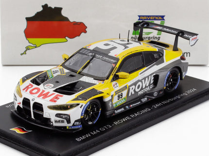 BMW | 4-SERIES M4 GT3 TEAM ROWE RACING N 99 24h NURBURGRING 2024 R.FRIJNS - S.VAN DER LINDE - D.VANTHOOR - A.FARFUS | GREY YELLOW WHITE