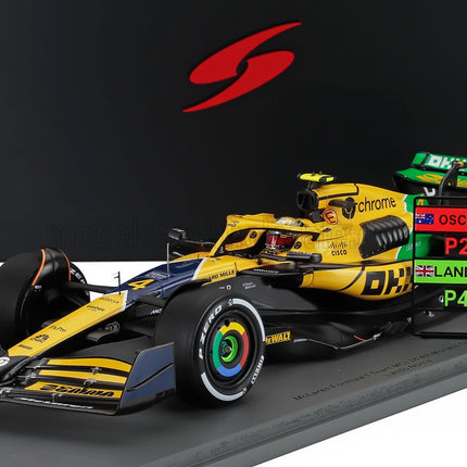 McLAREN | F1  MCL38 TEAM MCLAREN N 4 4th MONACO GP 2024 LANDO NORRIS | YELLOW GREEN BLACK