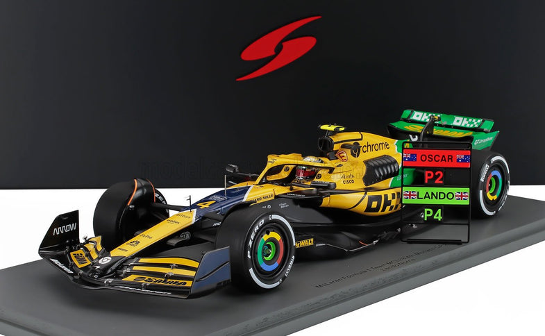 McLAREN | F1  MCL38 TEAM MCLAREN N 4 4th MONACO GP 2024 LANDO NORRIS | YELLOW GREEN BLACK
