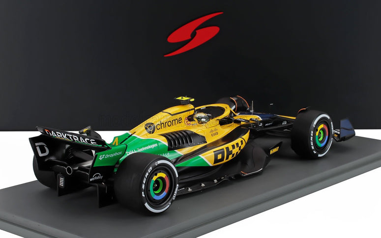 McLAREN | F1  MCL38 TEAM MCLAREN N 4 4th MONACO GP 2024 LANDO NORRIS | YELLOW GREEN BLACK