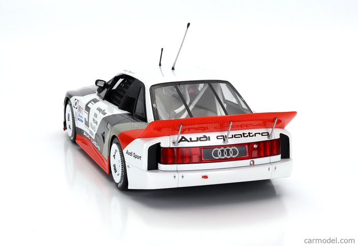Audi 90 Quattro IMSA GTO Team Audi Sport N°5 2. Miesto Laguna IMSA 1989 Hurley Haywood 1:18 Werk83 biela sivá červená