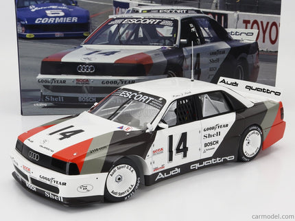 Audi 200 Quattro Team Audi Sport N°14 Víťaz Cleverland Trans-AM 1988 Hans Joachim Stuck 1:18 Werk83 biela sivá červená