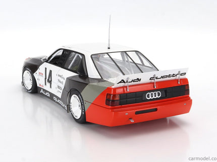 Audi 200 Quattro Team Audi Sport N°14 Víťaz Cleverland Trans-AM 1988 Hans Joachim Stuck 1:18 Werk83 biela sivá červená