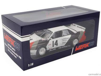 Audi 200 Quattro Team Audi Sport N°14 Víťaz Cleverland Trans-AM 1988 Hans Joachim Stuck 1:18 Werk83 biela sivá červená