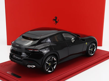 FERRARI | PUROSANGUE SUV 2022 - CON VETRINA - WITH SHOWCASE | NERO PUROSANGUE - BLACK MET