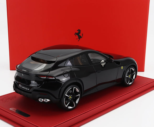 FERRARI | PUROSANGUE SUV 2022 - CON VETRINA - WITH SHOWCASE | NERO PUROSANGUE - BLACK MET