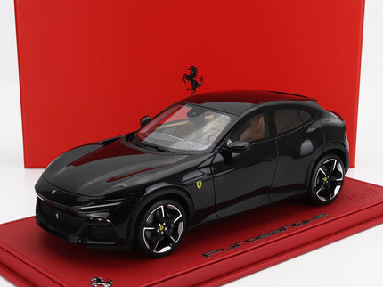 FERRARI | PUROSANGUE SUV 2022 - CON VETRINA - WITH SHOWCASE | NERO PUROSANGUE - BLACK MET