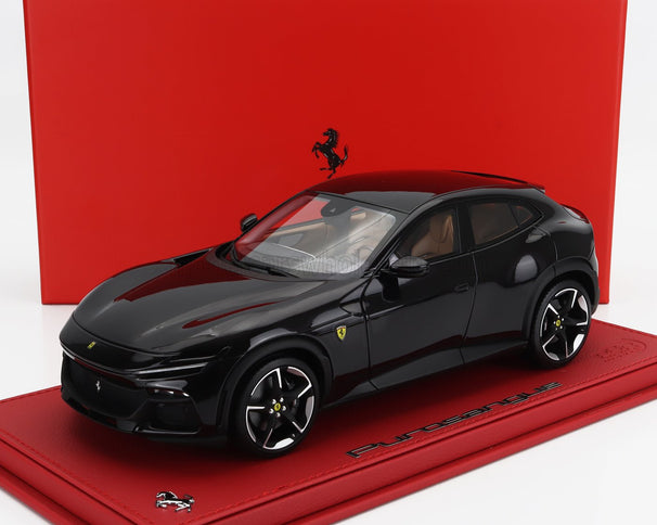 FERRARI | PUROSANGUE SUV 2022 - CON VETRINA - WITH SHOWCASE | NERO PUROSANGUE - BLACK MET
