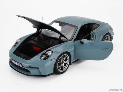 Porsche 911 992 S/T Coupe 2023 1:18 Norev Meissen modrá