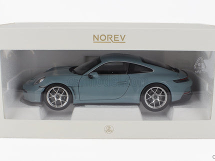 Porsche 911 992 S/T Coupe 2023 1:18 Norev Meissen modrá