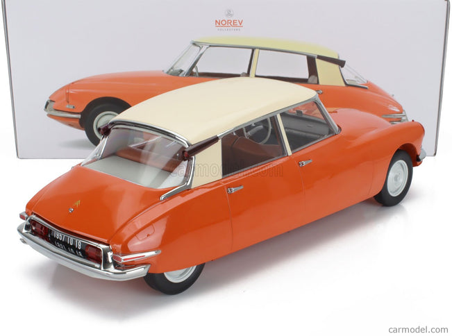 Citroen ID19 1957 1:12 Norev oranžová krémová