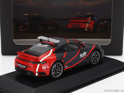 Porsche 911 992 Turbo S Coupe Safety Car Wec 2023 1:43 Minichamps čierna červená