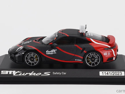 Porsche 911 992 Turbo S Coupe Safety Car Wec 2023 1:43 Minichamps čierna červená
