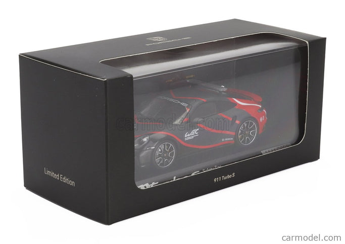 Porsche 911 992 Turbo S Coupe Safety Car Wec 2023 1:43 Minichamps čierna červená
