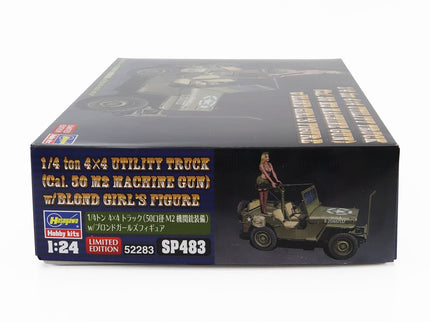 JEEP | WILLYS MB U.S 1/4 TON 4X4 MILITARY UTILITY TRUCK MACHINE GUN WITH BLOND GIRL FIGURE 1942 | /