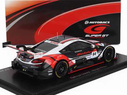 HONDA | NSX-GT TEAM MODULO NAKAJIMA RACING N 64 GT500 CLASS SUPER GT 2021 TAKUYA IZAWA - HIROKI OTSU | BLACK WHITE RED
