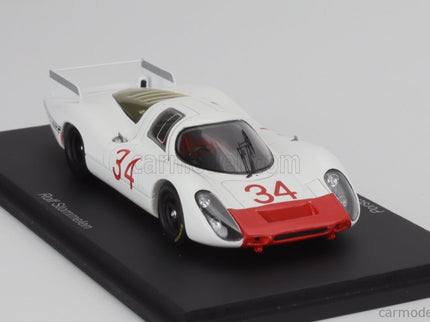 Porsche 908LH 3.0L Test 24h Le Mans 1968 Rolf Stommelen 1:43 Spark Model biela červená