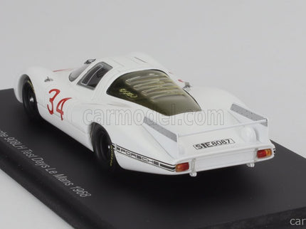 Porsche 908LH 3.0L Test 24h Le Mans 1968 Rolf Stommelen 1:43 Spark Model biela červená