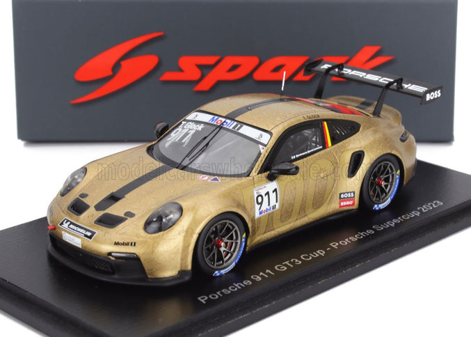 PORSCHE | 911 992 GT3 CUP TEAM PORSCHE MOTORSPORT N 911 PORSCHE SUPERCUP SEASON 2023 TIMO GLOCK | GOLD BLACK