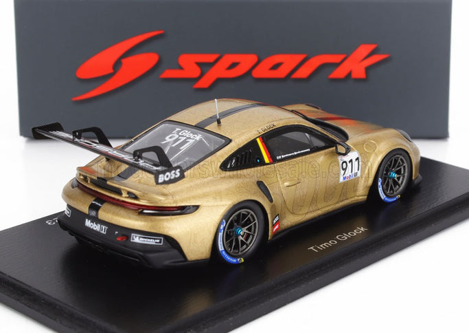 PORSCHE | 911 992 GT3 CUP TEAM PORSCHE MOTORSPORT N 911 PORSCHE SUPERCUP SEASON 2023 TIMO GLOCK | GOLD BLACK