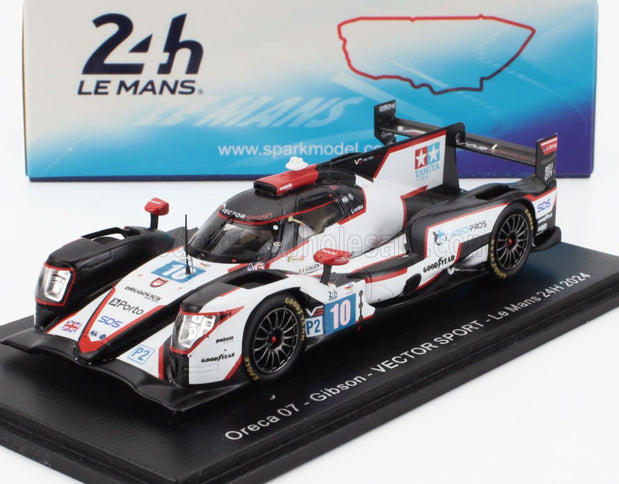 ORECA | 07 GIBSON GK428 4.2L V8 TEAM VECTOR SPORT N 10 24h LE MANS 2024 RYAN CULLEN - PATRICK PILET - STEPHANE RICHELMI | WHITE BLACK
