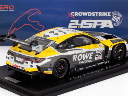 BMW | 4-SERIES M4 GT3 3.0L TURBO TEAM ROWE RACING N 98 24h SPA 2024 PHILIPP ENG - NICK YELLOLY - MARCO WITTMANN | WHITE BLACK YELLOW