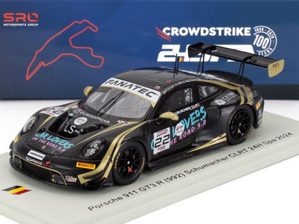 PORSCHE | 911 992 GT3 R 4.2L TEAM SCHUMACHER CLRT N 22 24h SPA 2024 AYHANCAN GUVEN - LAURIN HEINRICH - DORIAN BOCCOLACCI | BLACK GOLD
