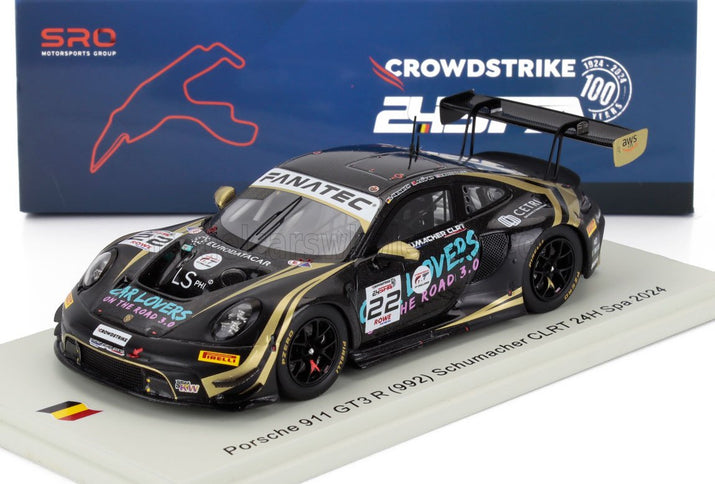 PORSCHE | 911 992 GT3 R 4.2L TEAM SCHUMACHER CLRT N 22 24h SPA 2024 AYHANCAN GUVEN - LAURIN HEINRICH - DORIAN BOCCOLACCI | BLACK GOLD