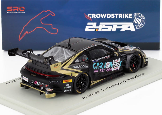 PORSCHE | 911 992 GT3 R 4.2L TEAM SCHUMACHER CLRT N 22 24h SPA 2024 AYHANCAN GUVEN - LAURIN HEINRICH - DORIAN BOCCOLACCI | BLACK GOLD