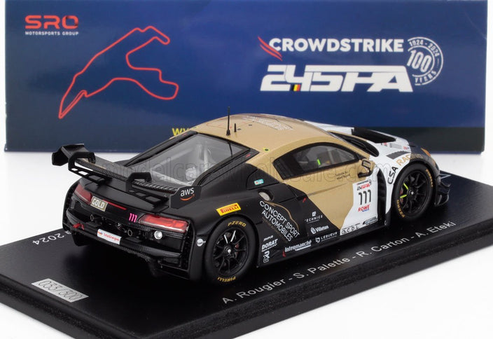 AUDI | R8 LMS GT3 EVO II 5.2L V10 TEAM CSA RACING N 111 24h SPA 2024 ARTHUR ROUGIER - STEVEN PALETTE - ROMAIN CARTON - ADAM ETEKI | BLACK BEIGE WHITE