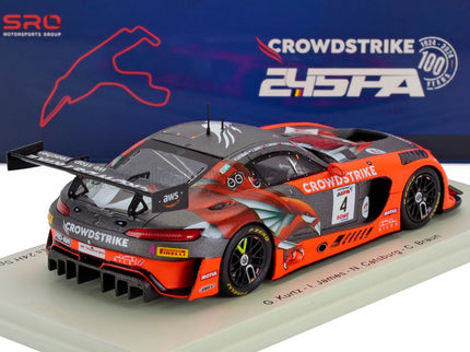 MERCEDES BENZ | AMG GT3 EVO 6.2L V8 TEAM CROWDSTRIKE RILEY N 4 WINNER PRO-AM CLASS 24h SPA 2024 GEORGE KURTZ - IAN JAMES - NICKY CATSBURG - COLIN BRAUN | ORANGE GREY