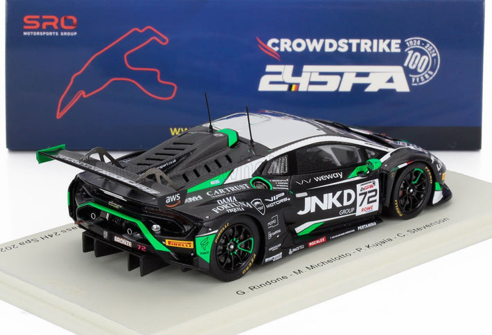 LAMBORGHINI | HURACAN GT3 EVO2 5.2L V10 TEAM BARWELL MOTORSPORT N 72 3rd BRONZE CLASS 24h SPA 2024 MATTIA MICHELOTTO - GABRIEL RINDONE - PATRICK KUJALA - CASPER STEVENSON | BLACK GREEN