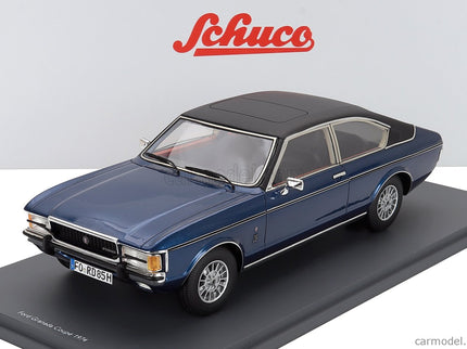 Ford Granada Coupe 1972 1:18 Schuco modrá čierna