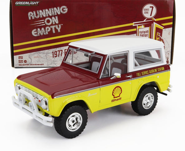 FORD USA | BRONCO SHELL OIL 1977 | YELLOW RED WHITE