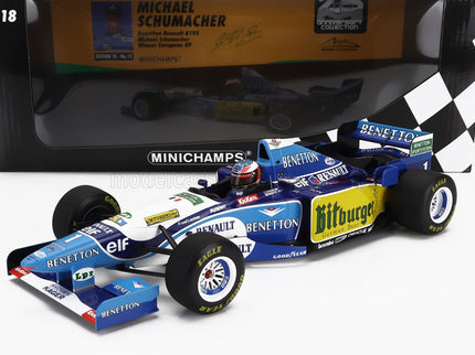 BENETTON | F1 B195 TEAM MILD SEVEN RENAULT N 1 WORLD CHAMPION WINNER EUROPEAN GP 1995 MICHAEL SCHUMACHER | BLUE YELLOW