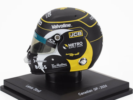 Stilo Helmet F1 Helma Lance Stroll Team Aramco Cognizant Aston Martin N°18 Canada GP 2024 1:5 Spark Model čierna